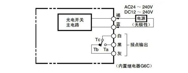 風淋室光電開關接線圖